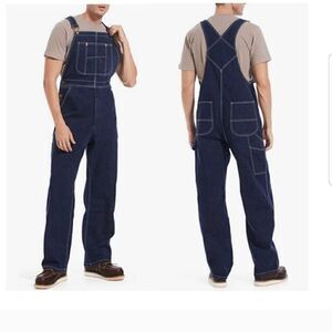 HISEA Men's Denim Bib Overalls 40x34 new with tags